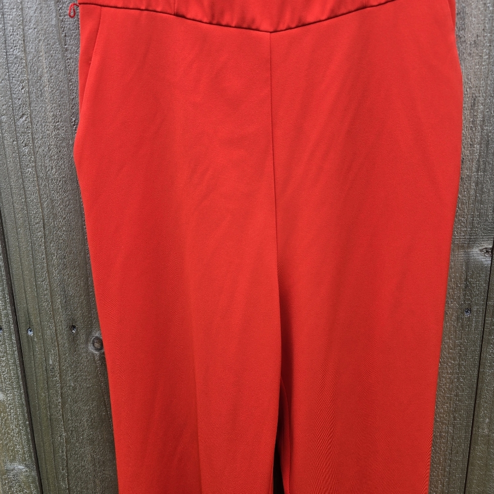 New York and Company Red Sleeveless Jumpsuit Size 6, - Picture 4 of 16